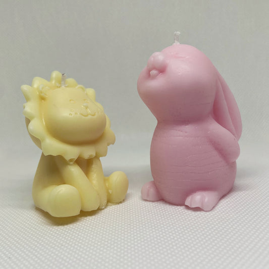 Mini Baby Shower Candles (Bunny, Teddy Bear, Lion)