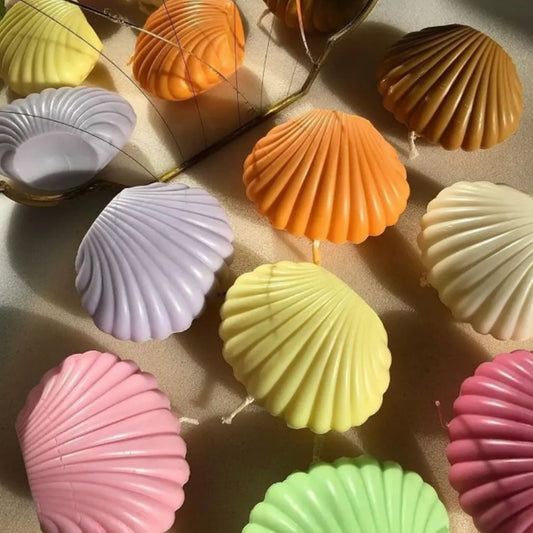 Sea Shell Handmade Candles - Set of 3